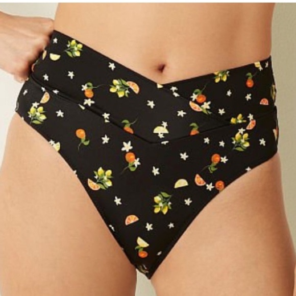 PINK Victoria's Secret Other - NWT Victorias Secret PINK Fruity Citrus Crossover High Waist Bikini Bottom XL